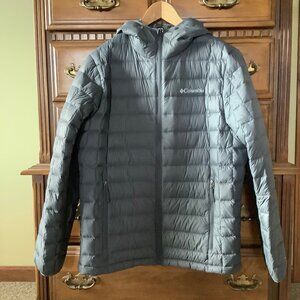 Columbia Men's Voodoo Falls 590 TurboDown Omni-Heat Hooded Jacket Gray Medium